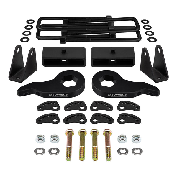 2001-2010 Chevrolet Silverado 3500HD Full Lift Kit Includes Camber/Caster Alignment Kit + Shock Extenders