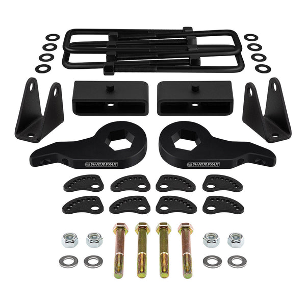 2000-2010 Chevrolet Silverado 2500 Full Lift Kit Includes Camber/Caster Alignment Kit + Shock Extenders